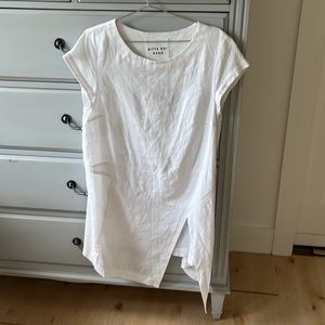 Butte Kai Rand size 38 white linen tunic